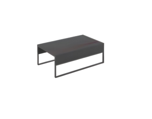 Mūsdienīgs melns dizaina galdiņš luksusa biroja mēbelēm