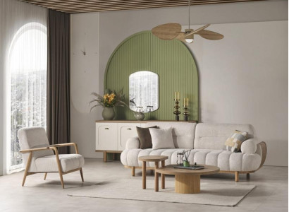 Aizpildītu dīvānu komplekts, krēsls, sēdvietu kombinācija