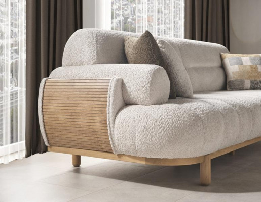 Trīs vietu dīvāns mīkstās mēbeles