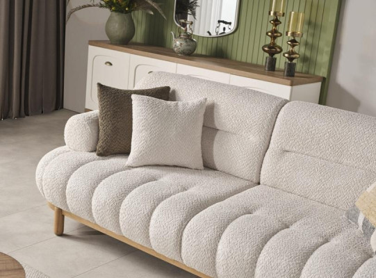 Trīs vietu dīvāns mīkstās mēbeles