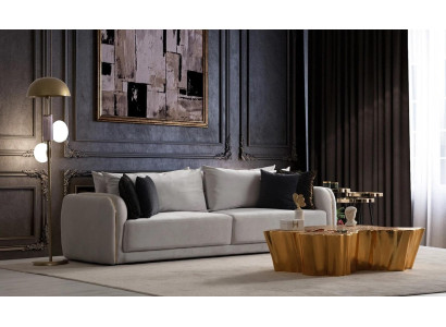 Mūsdienu 3-vietīgs kanape ar elegantu dizainu viesistabai