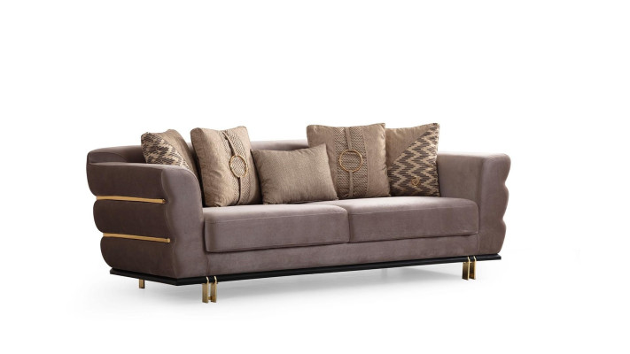 Pildīts trīsvietīgs dīvāns 230 cm