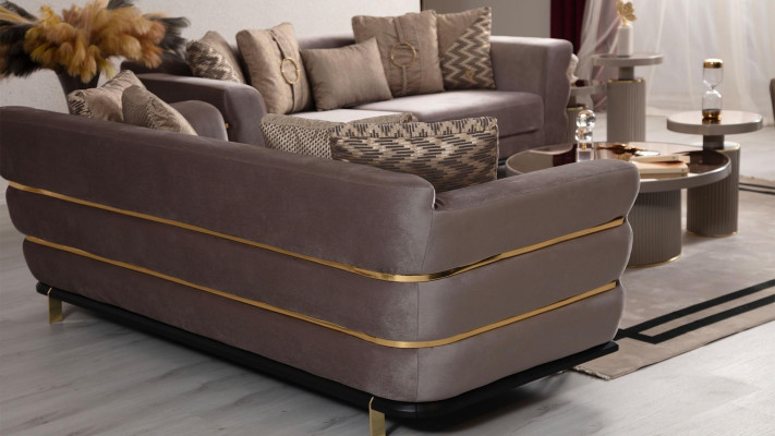 Pildīts trīsvietīgs dīvāns 230 cm