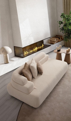 Trīs vietu kanape 200 cm mīkstais dzīvojamās istabas mēbelē