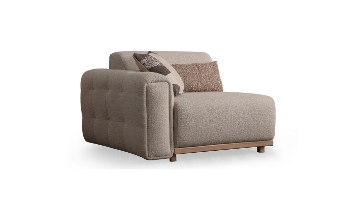 3-vietīgs auduma dīvāns Polsterēts dīvāns Bežs Dzīvojamā istaba Atpūta Jauns