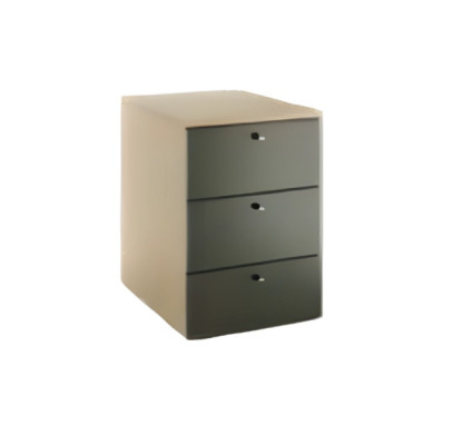 Moderns pelēks brūns kumode elegantiem biroja mēbelēm