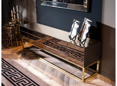 Mūsdienīgs luksusa koka TV mēbeļu komplekts