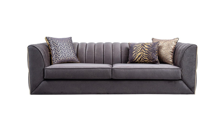 Mūsdienu 2-vietīgs luksusa dizaina dīvāns ar apdari jauns audums