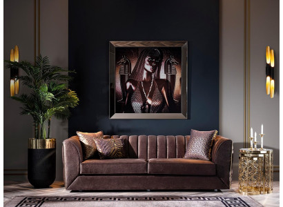 Mūsdienu 2-vietīgs luksusa dizaina dīvāns ar apdari jauns audums