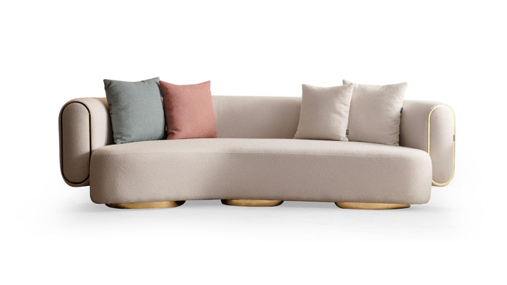 Dzīvojamās istabas mēbeļu komplekts dīvāns stūra krēsls ainava 4 gabali