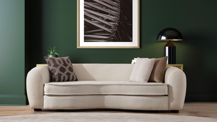 Trīs sēdvietu dīvāns viesistabai 2-sēdvietu dizaina mēbeļu stils