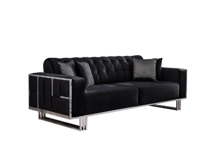 3-vietīgs dīvāns dizaina mīkstais sēdeklis moderns audums jauni mēbeles