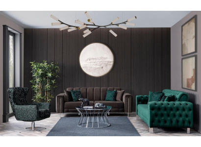 Luksusa 3-vietīgs dīvāns, moderns polsterēts komplekts, jauns audums, mājas mēbeles