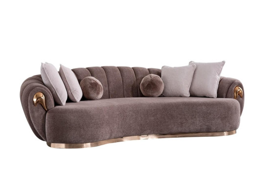 Pilnīgs moderns auduma dīvānu komplekts 3+3+1 viesistabai