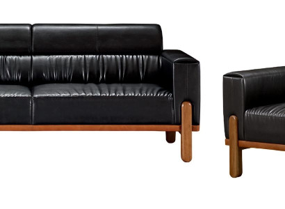 Dizaina dīvānu komplekts viesistabai ar polsterētu ādas atzveltni 2 gabali Dizaina dīvānu komplekts viesistabai ar polsterētu ādas atzveltni 2 gabali