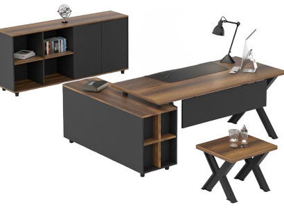 Biroja skapītis ar atvilktni un bufeti Biroja skapītis ar atvilktni un bufeti