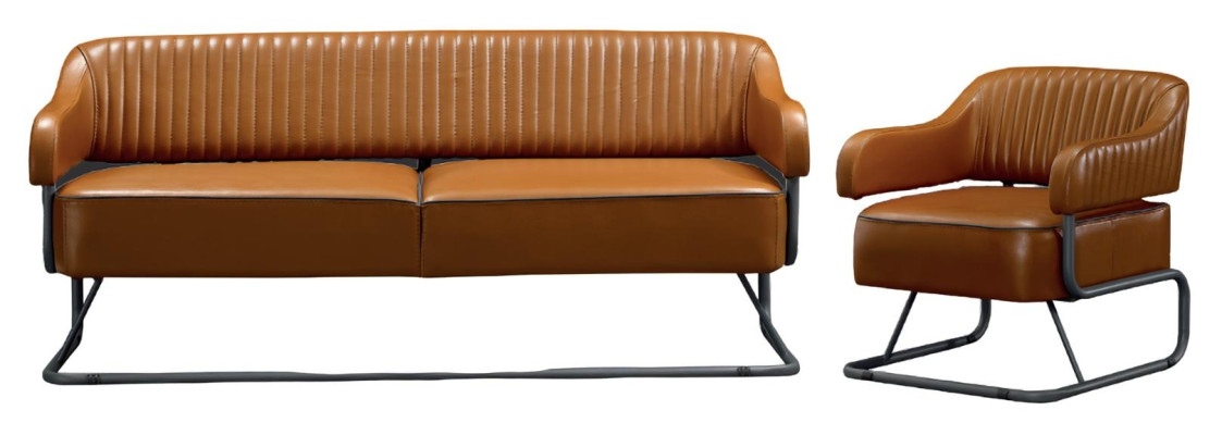 3+1 sēdvietu dīvānu komplekts moderns polsterēts ādas krēsls