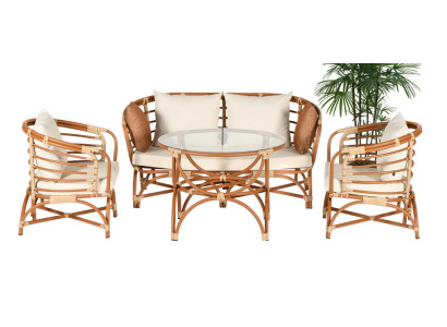 2-vietīgs dārza mēbeļu komplekts dīvāns galds krēsls veranda sēdvietu grupas moderns