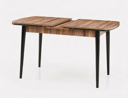 Izvelkamais koka ēdamgalds