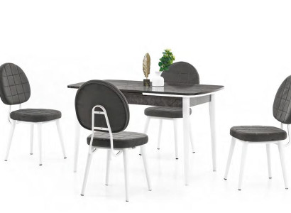 Ēdamistabas krēsls, atzveltnes krēsls, melns un balts koka viesistabas krēsls Ēdamistabas krēsls, atzveltnes krēsls, melns un balts koka viesistabas krēsls