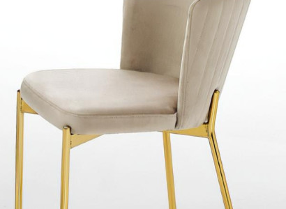 Ēdamistabas krēsls, viesistabas krēsls, bežs, koks, nerūsējošais tērauds Ēdamistabas krēsls, viesistabas krēsls, bežs, koks, nerūsējošais tērauds