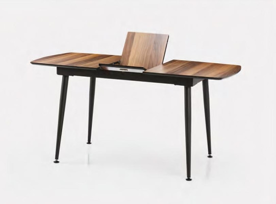 Kompakts ēdamistabas komplekts ar galdu un 4 krēsliem, 5 daļu krēslu grupa.