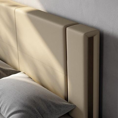 Mūsdienīgs luksusa gultas krāsa bežā