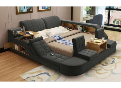 Mūsdienīgs daudzfunkcionāls gultas dizains