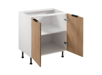 Mobilā virtuve ar durvīm, balta