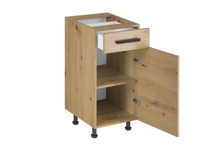 Kuchynes mēbele ar plauktiem un izlietnes atvilktni