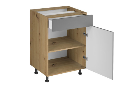 Kuchynes mēbeles ar atvilktnēm un plauktiem