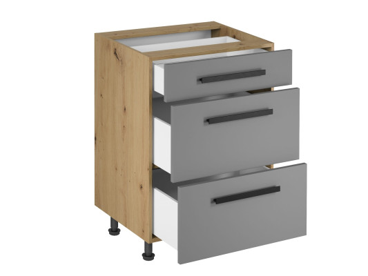 Mobilā virtuve ar koka atvilktnēm