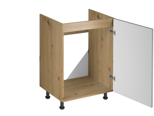 Mobilā pelēkā skapīša zem izlietnes