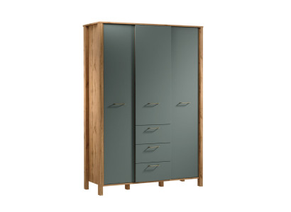 Brīvi stāvoša skapja ar āķiem un atvilktnēm