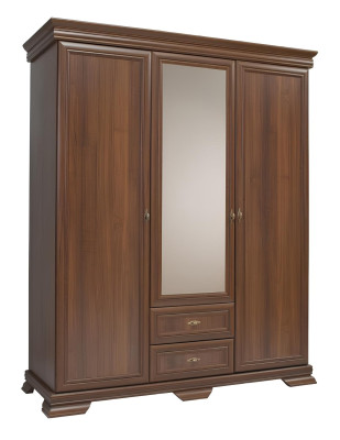 Armoire Kangaskaappi ar atvilktnēm un drēbju durvīm