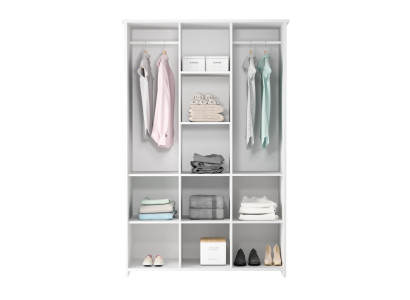 Kanga skapja ar 2 izturīgām drēbju stangām Kanga skapja ar 2 izturīgām drēbju stangām