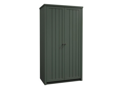 Guļamistabas skapis ar pakaramo, daudzfunkcionāls, zaļš