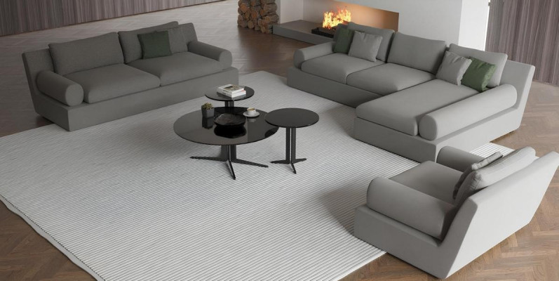 Stūra dīvāns 3 personām ar komfortu un funkcionalitāti