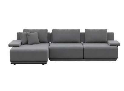 Estētisks stūra dīvāns viesistabai bez polsterējuma