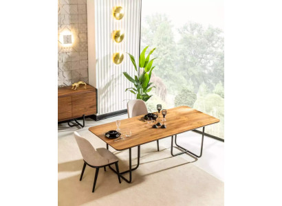 Dizaina ēdamgalds 4 krēsli ēdamistabas komplektā komplekts ēdamistabas komplekti 5 gabali no koka