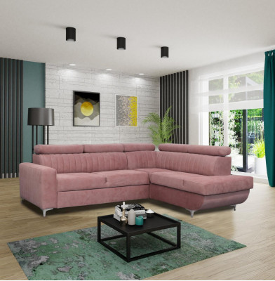 Sofas L-Form Tekstils Dīvāns Stūra Sēdeklis Dīvāns Dzīvojamā istaba Moderns Zaļš Dīvāni Mēbeles