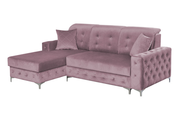 Chesterfield guļamā sofa stūra dīvāns gultas izvelkams mēbeles ecksofa L-formas dīvāns moderns