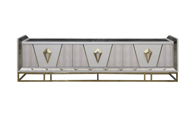 Sideboard RTV Lowboard TV standa Holz Pelēka dzīvojamā istaba galds Moderns