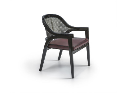 Melnā koka krēsla dizains ēdamistabas rokturkrēsls Jauns iekārtojums krēsls