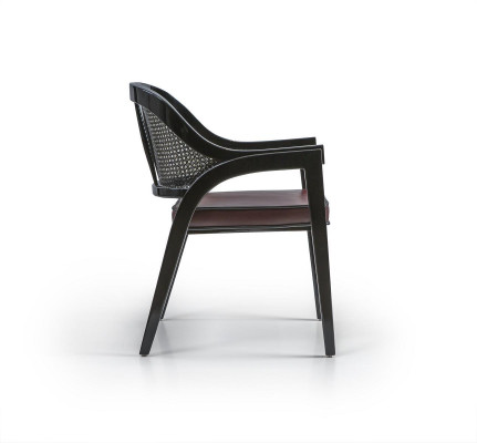 Melnā koka krēsla dizains ēdamistabas rokturkrēsls Jauns iekārtojums krēsls