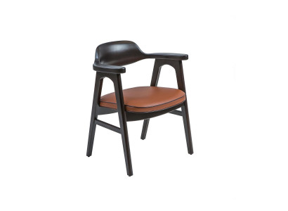 ēdamistabas krēsls ar rokturiem Melns koka krēsls Jauni mēbeļu dizaina sēdekļi