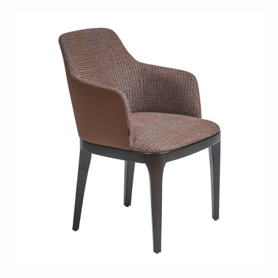 Dizaina mīkstais krēsls ar roku balstiem ēdamistabas mīkstajos krēslos jauns