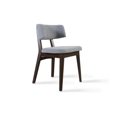 Moderns koka krēsls Pelēks krēsls Ēdamistabas dizains Jauna dizainera iekārta