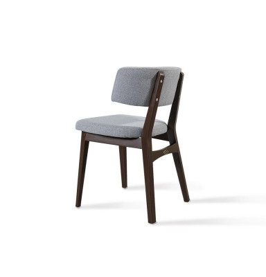 Moderns koka krēsls Pelēks krēsls Ēdamistabas dizains Jauna dizainera iekārta