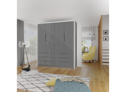 Universālie plaukti 207 cm augsts skapis plaukts uzglabāšanai skapis garderobe jaunumi